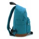 blue Canvas backpack purses women