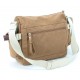 khaki canvas shoulder bag