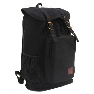 black Canvas rucksack backpack