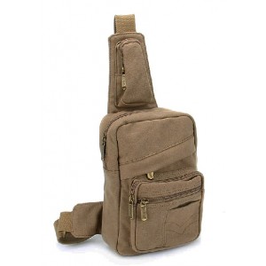 khaki Backpack one strap