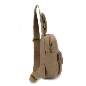 khaki Backpack one strap