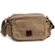 khaki canvas messenger bag