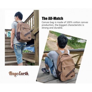 Men's Canvas Backpacks For School