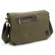 army green canvas messenger bag for school