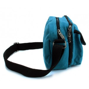 blue Messenger bag for men canvas