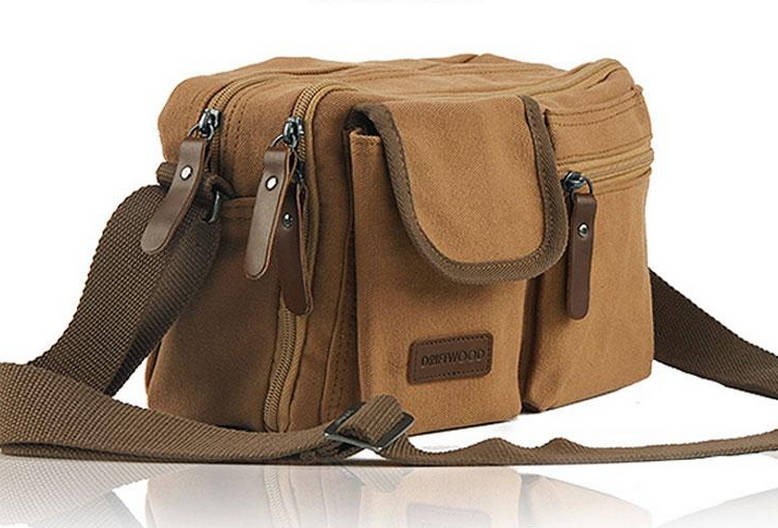 Messenger bag for men canvas, small canvas messenger bag - BagsEarth