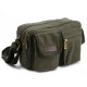 army green small canvas messenger bag