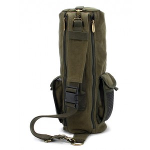 army green single strap backpack