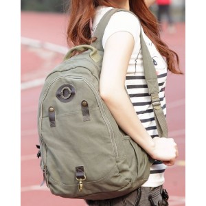 Computer laptop bag, canvas satchel backpack shoulder - BagsEarth
