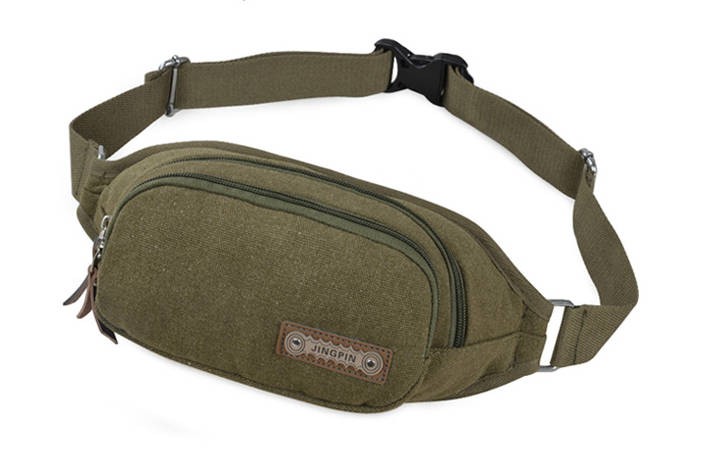 Fanny pack, canvas waist pack - BagsEarth