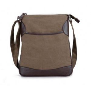 Canvas messenger bags for men, black canvas satchel - BagsEarth