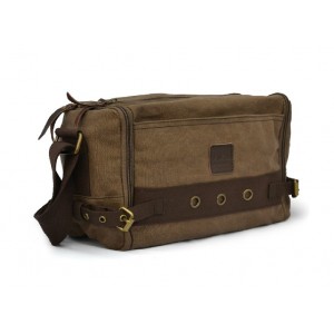 Canvas messenger bag for school, canvas shoulder bag - BagsEarth