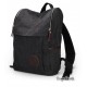 Black Canvas Knapsacks Backpacks