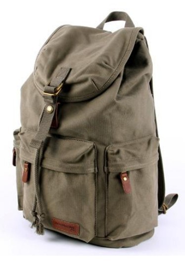 Canvas backpack, canvas rucksack backpack - BagsEarth