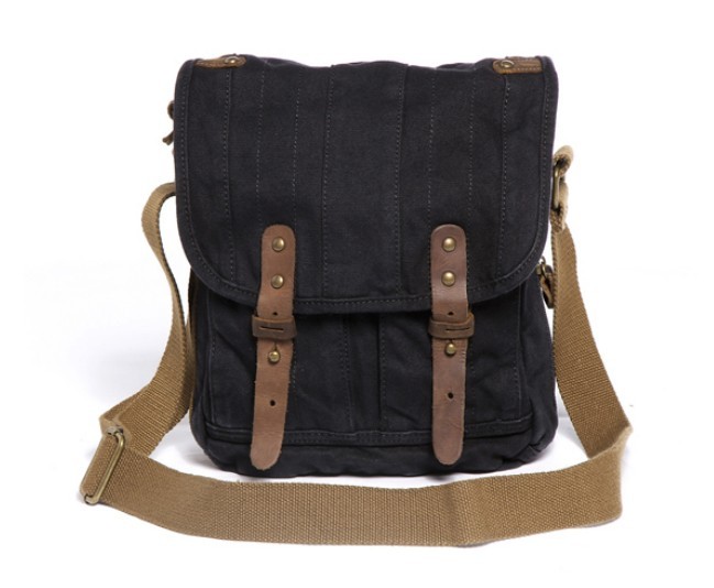 Canvas messenger bag for men, iPad canvas shoulder bag - BagsEarth