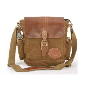 Canvas day bag, small messenger bags for men - BagsEarth