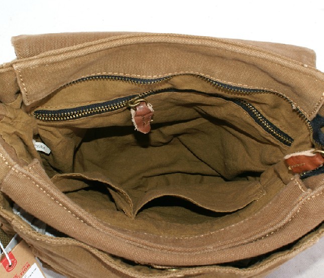 Canvas day bag, small messenger bags for men - BagsEarth