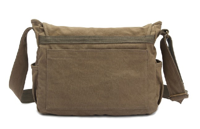 Canvas messenger bag for men, military canvas messenger bag - BagsEarth