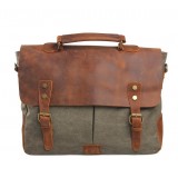 army green Over the shoulder school bag