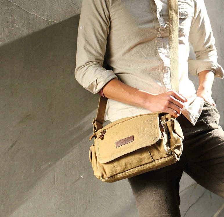 Eco Friendly Canvas Crossbody Bags, Sports Messenger Bags - BagsEarth
