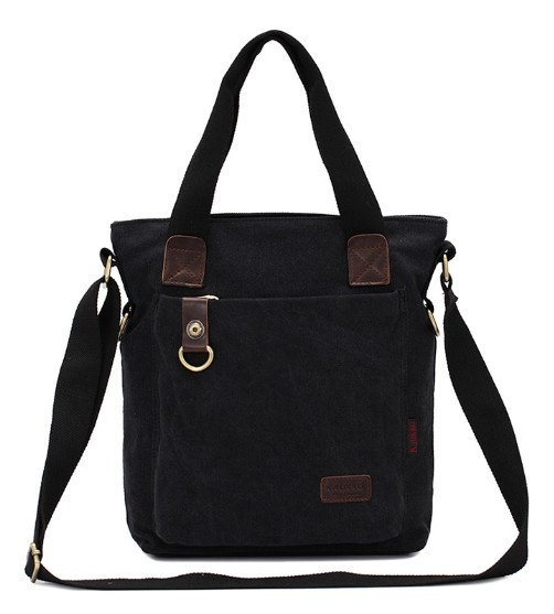 Canvas satchel handbag, canvas satchel bookbag - BagsEarth