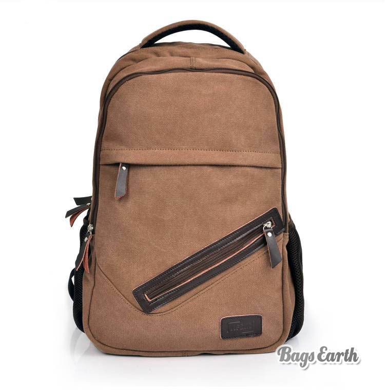 Canvas Backpacks For Schools, Coffee Laptop Computer Bags For Men ...