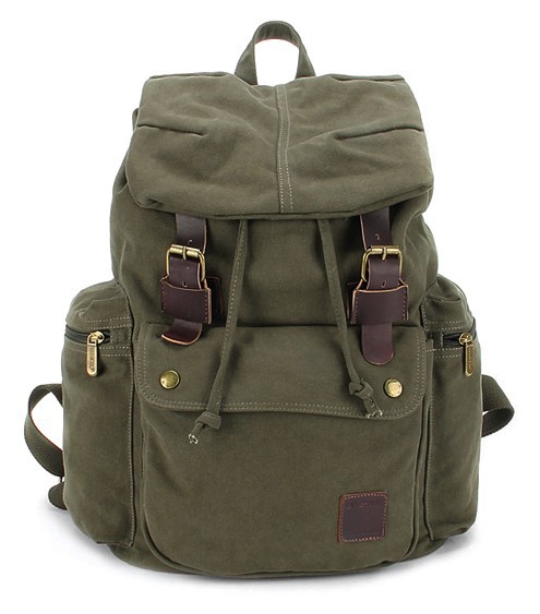 Canvas knapsack backpack, best laptop backpack - BagsEarth